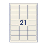  Rechteckige Klebeetiketten