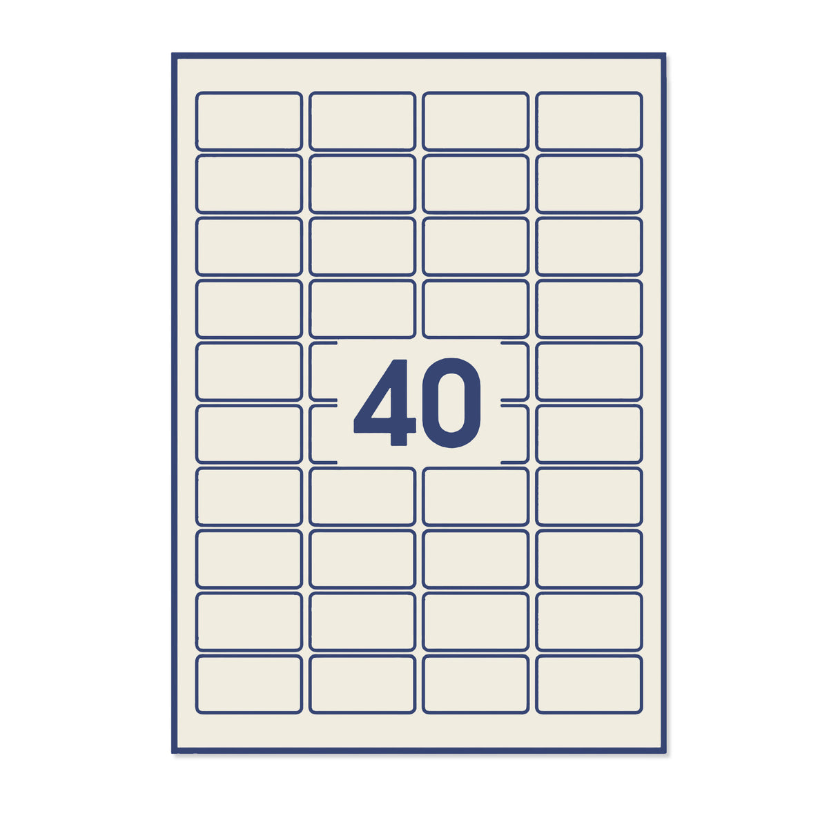  Rechteckige Klebeetiketten