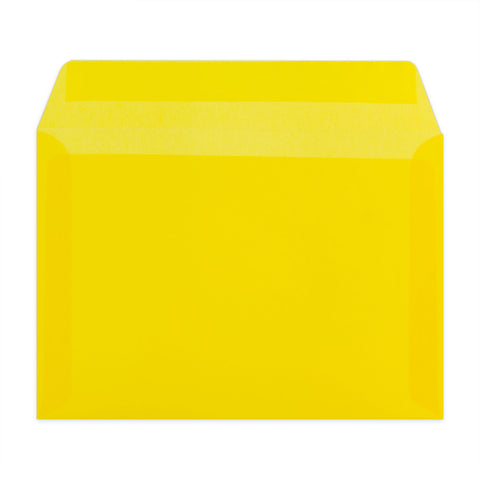 Coloured Translucent Envelopes Yellow 162 x 229 mm (C5)