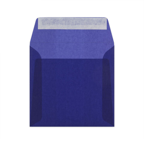 Coloured Translucent Envelopes Dark Blue 160 x 160 mm