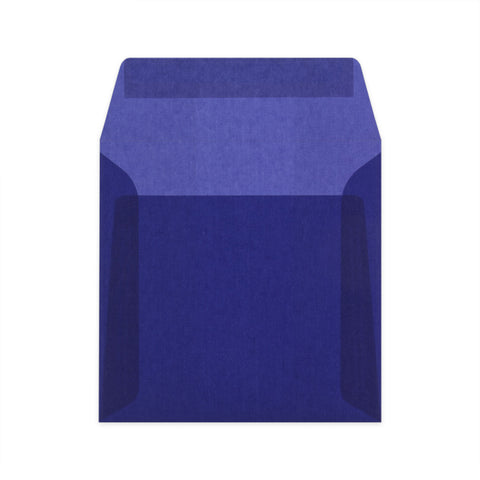 Coloured Translucent Envelopes Dark Blue 160 x 160 mm