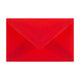 Coloured Translucent Envelopes Red 62 x 98 mm
