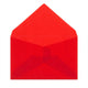 Coloured Translucent Envelopes Red 62 x 98 mm