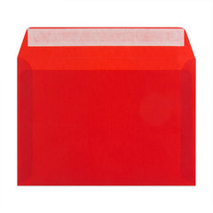 Coloured Translucent Envelopes Red 162 x 229 mm (C5)