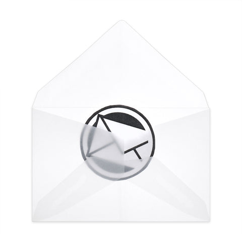 Coloured Translucent Envelopes Clear 62 x 98 mm