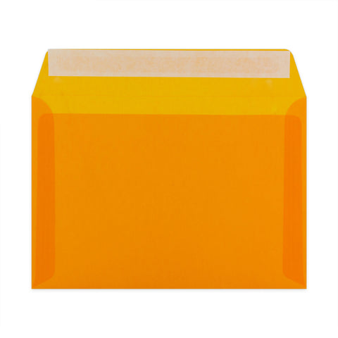 Coloured Translucent Envelopes Orange 162 x 229 mm (C5)
