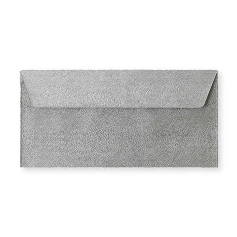 Textured Envelopes Silver 110 x 220 mm (DL)