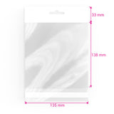 Zellophan-Beutel mit Kopflasche