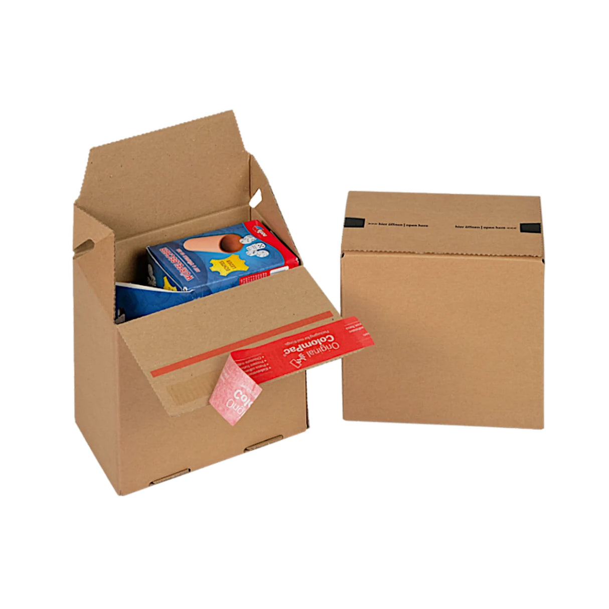 Karton mit selbstklebendem Verschluss für den Versand