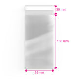 Zellophan-Beutel ohne Kopflasche