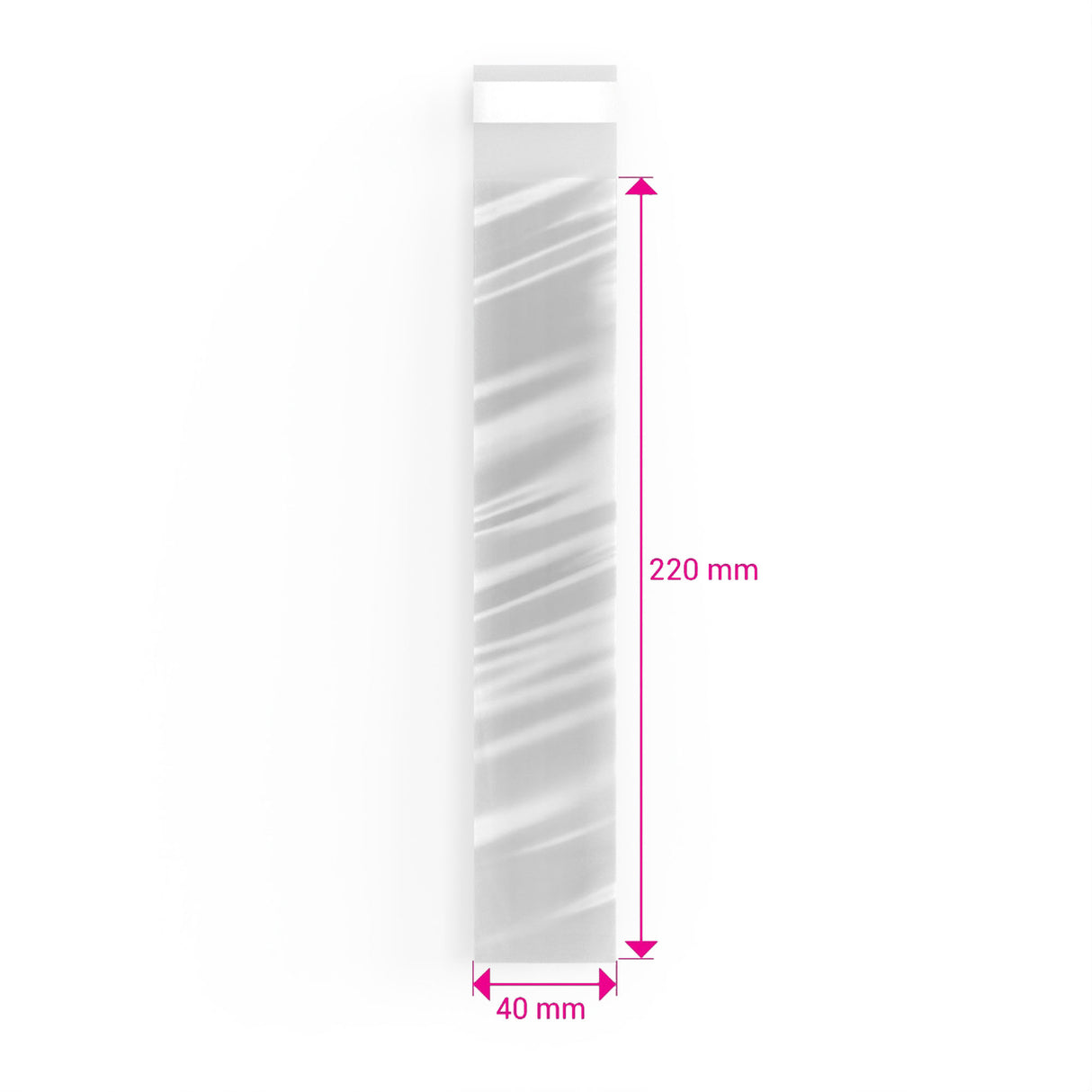 Zellophan-Beutel ohne Kopflasche