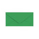 DL Kelly Green British Made Gummed V-Flap Envelope (110 x 220mm)