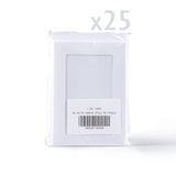 Weiße gehämmerte Klappkarten mit rechteckigem Ausschnitt – Packung