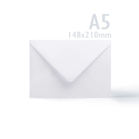 Hammered Cards & Envelopes Pack White 162x229 mm + 148x210 mm