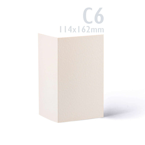 Hammered Cards & Envelopes Pack Ivory 114x192 mm + 105x148 mm