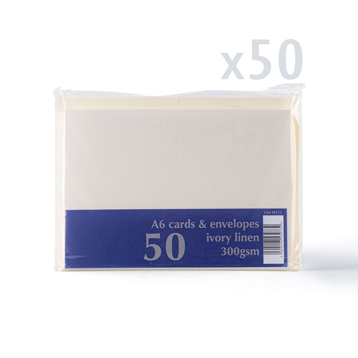 Leinenstruktur-Karten und Kuverts – Packung