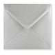 Metallic Silver Gummed V-Flap Greeting Card Envelope (155 x 155mm)