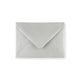 C7 Metallic Silver Gummed V-Flap Greetings Envelope (82 x 113mm)