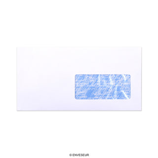 Weißer Briefumschlag mit Fenster 115x225 mm