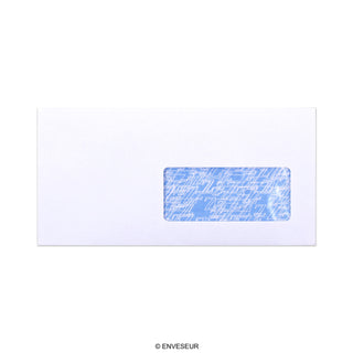 Weißer Briefumschlag mit Fenster 110x220 mm (DL)