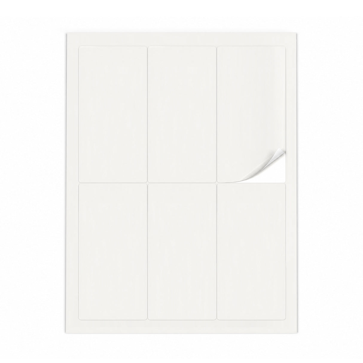 Weiße Etiketten Packungen ML - 100 Blatt