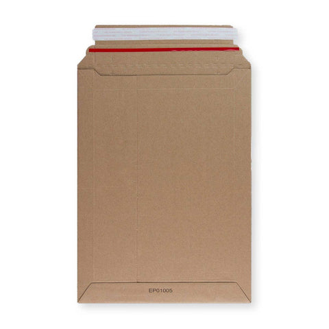 Manila Brown Peel & Seal Rigid Board Mailers Envelope (340 x 250mm)