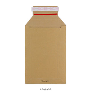 Manila Versandtasche aus stabiler Vollpappe mit Aufreißband 245x170 mm