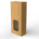Paper Kraft Food Bags Manila 278 x 140 mm Window