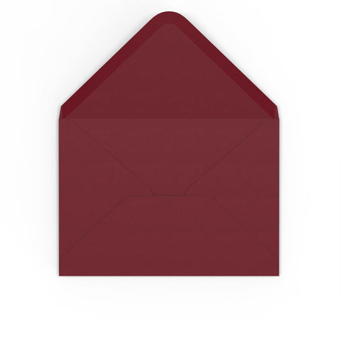 Burgundy envelopes Burgundy 125 x 175 mm Gummed