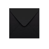 Schwarzes Kuvert mit V-Klappe 155×155 mm