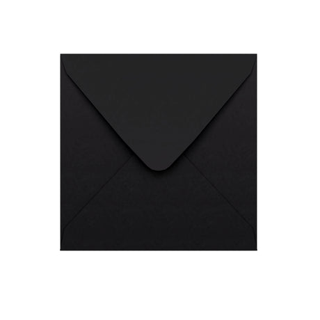 Schwarzes Kuvert mit V-Klappe 155×155 mm