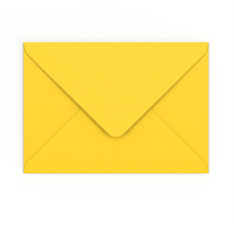 C5 Mid Yellow Gummed V-Flap Envelope (162 x 229mm)
