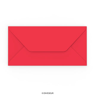 Dunkelroter Briefumschlag 110x220 mm (DL)