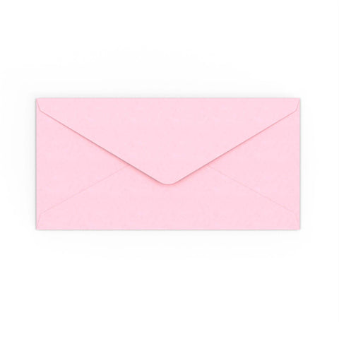 DL Pale Pink Gummed V-Flap Envelope (110 x 220mm)
