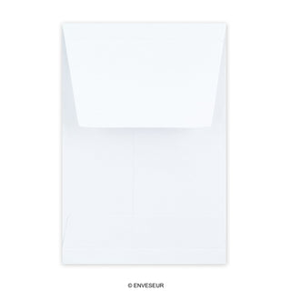 Weiße Faltentasche 162x114x25 mm (C6)