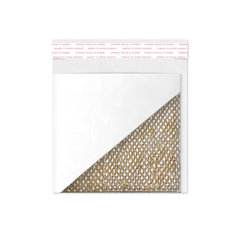 Eco Honeycomb Padded Bag Mailers White 165 x 165 mm