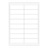 Weisser klarer klebeetiketten