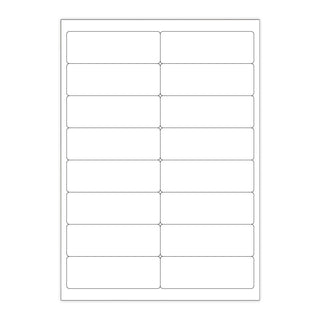 White Adhesive Labels