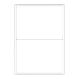 Weisser klarer klebeetiketten