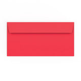 Hellroter Briefumschlag 110x220 mm (DL)