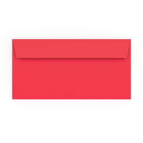 Hellroter Briefumschlag 110x220 mm (DL)