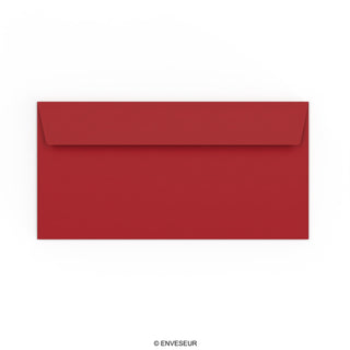 Dunkelroter Briefumschlag 110x220 mm (DL)