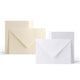 Hammered Cards & Envelopes Pack Ivory 114x192 mm + 105x148 mm