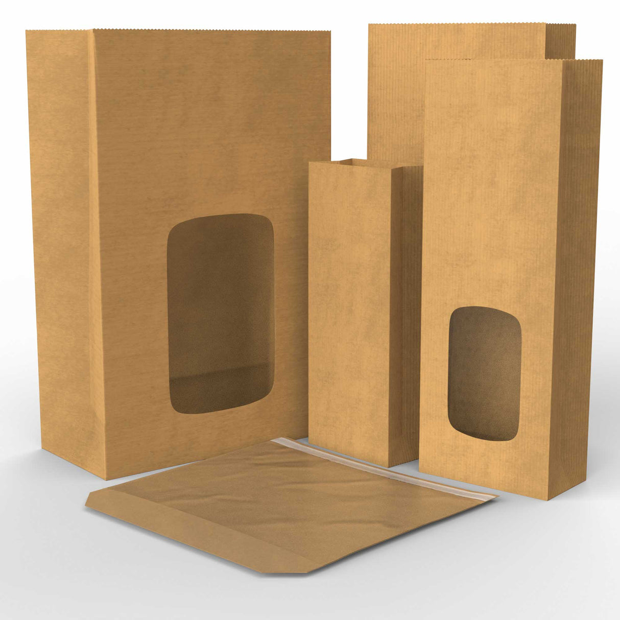 Kraftpapiertüten für Lebensmittel