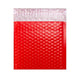 Gloss Finish Bubble Bag Mailers Red 165 x 165 mm