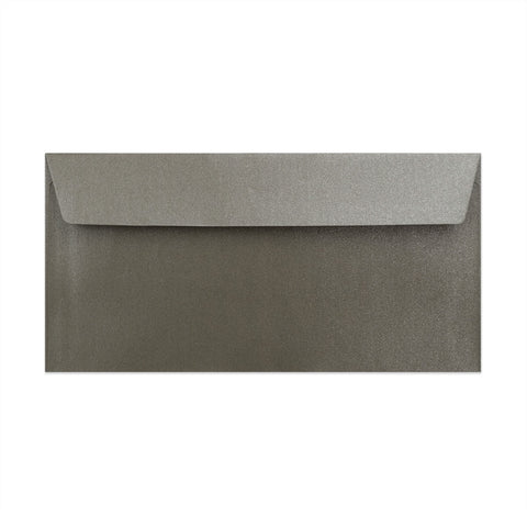 Pearlescent Envelopes Taupe Brown 110 x 220 mm (DL) Peel and Seal