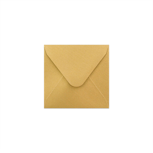 Pearlescent Envelopes Gold 100 x 100 mm Gummed