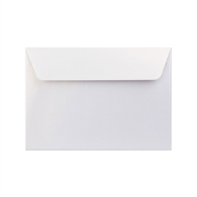 Pearlescent Envelopes White 114 x 162 mm (C6) Peel and Seal