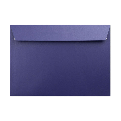Pearlescent Envelopes Dark Blue 162 x 229 mm (C5) Peel and Seal