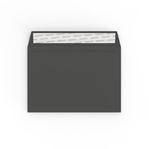 Creative Colour Peel & Seal Envelopes Black 114 x 162 mm (C6)